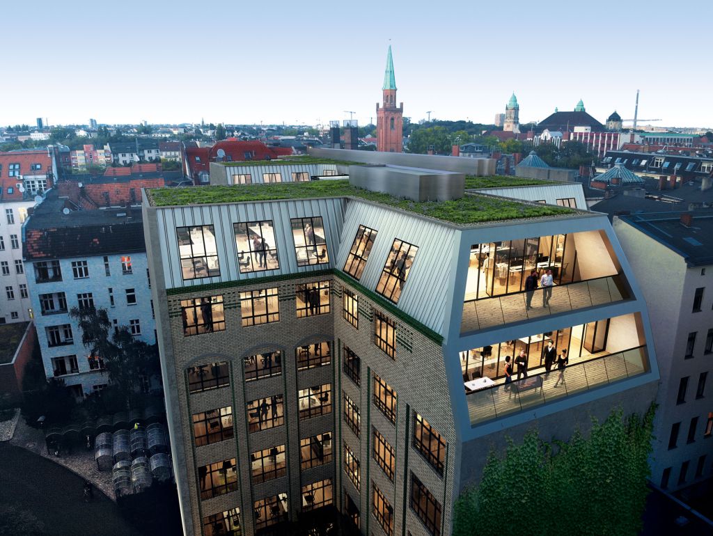 Die 3D Modellisierung eines Office Komplexes in der nähe des Berliner Hauptbahnhofs