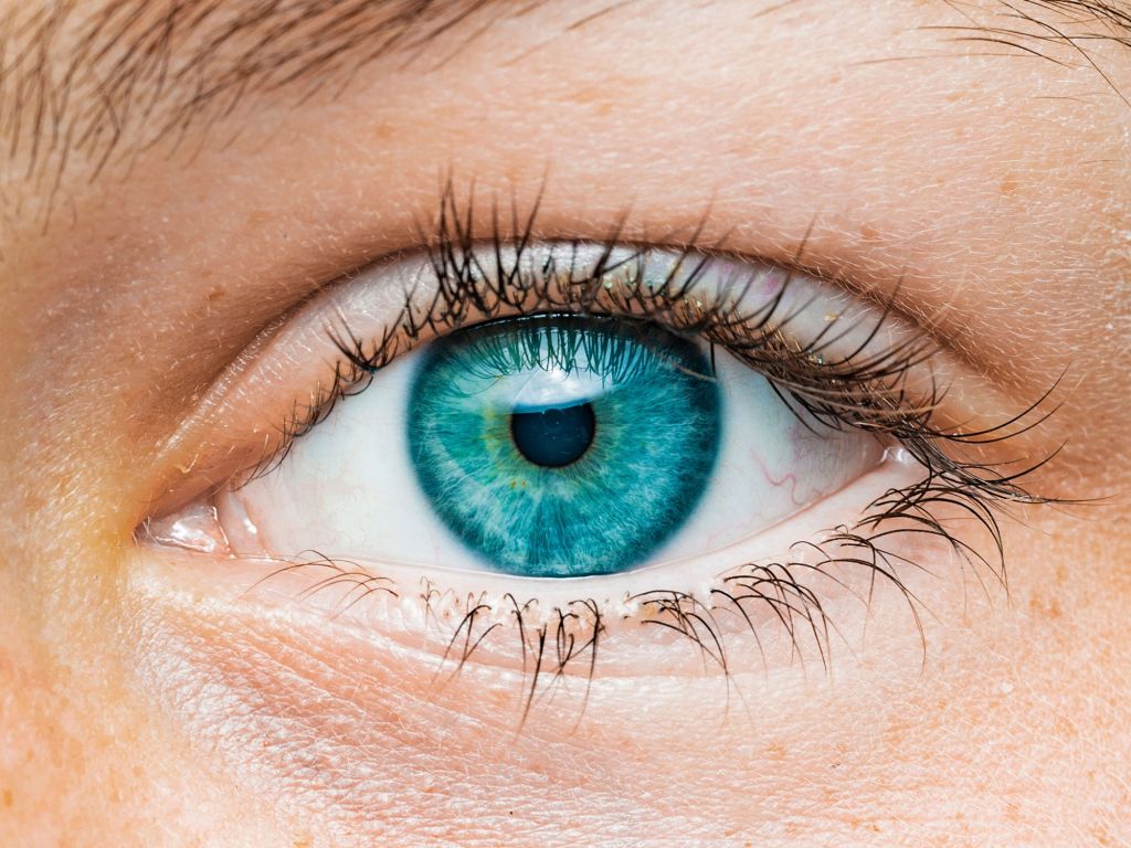 Bild von einem blauen Auge